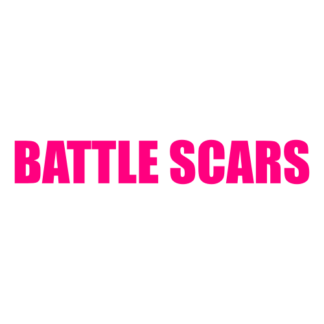 Battle Scars Decal (Hot Pink)